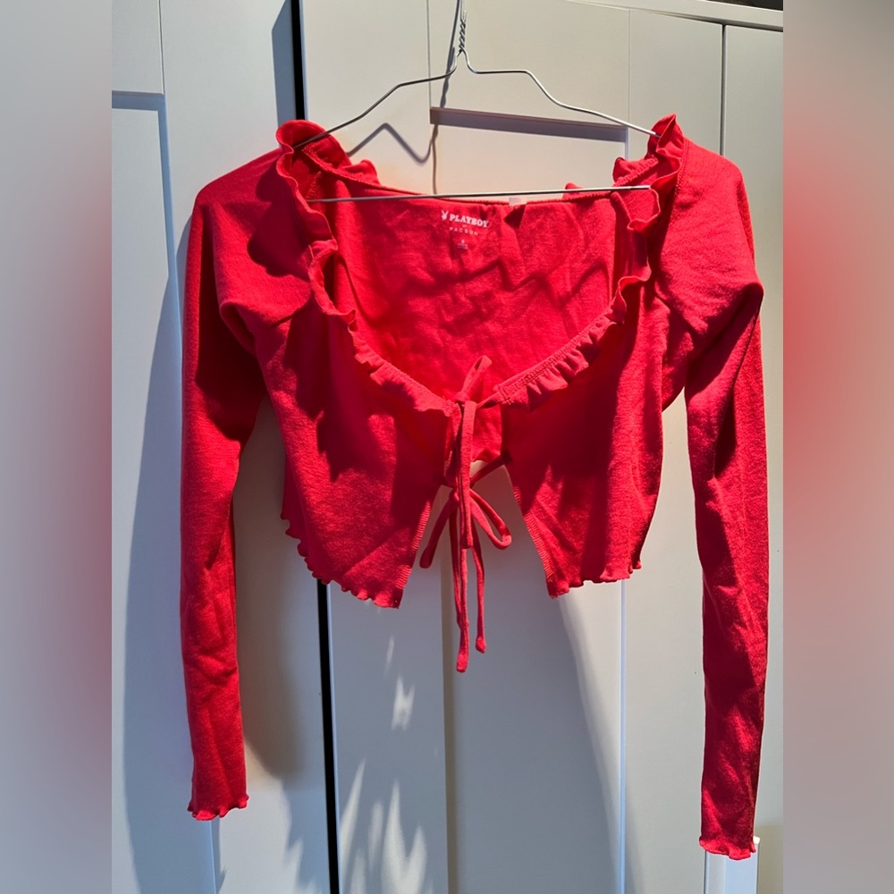 Pacsun playboy Valentine’s Day cover up long sleeve